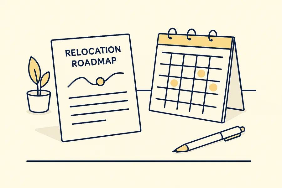 A written Valencia relocation plan with organized priorities